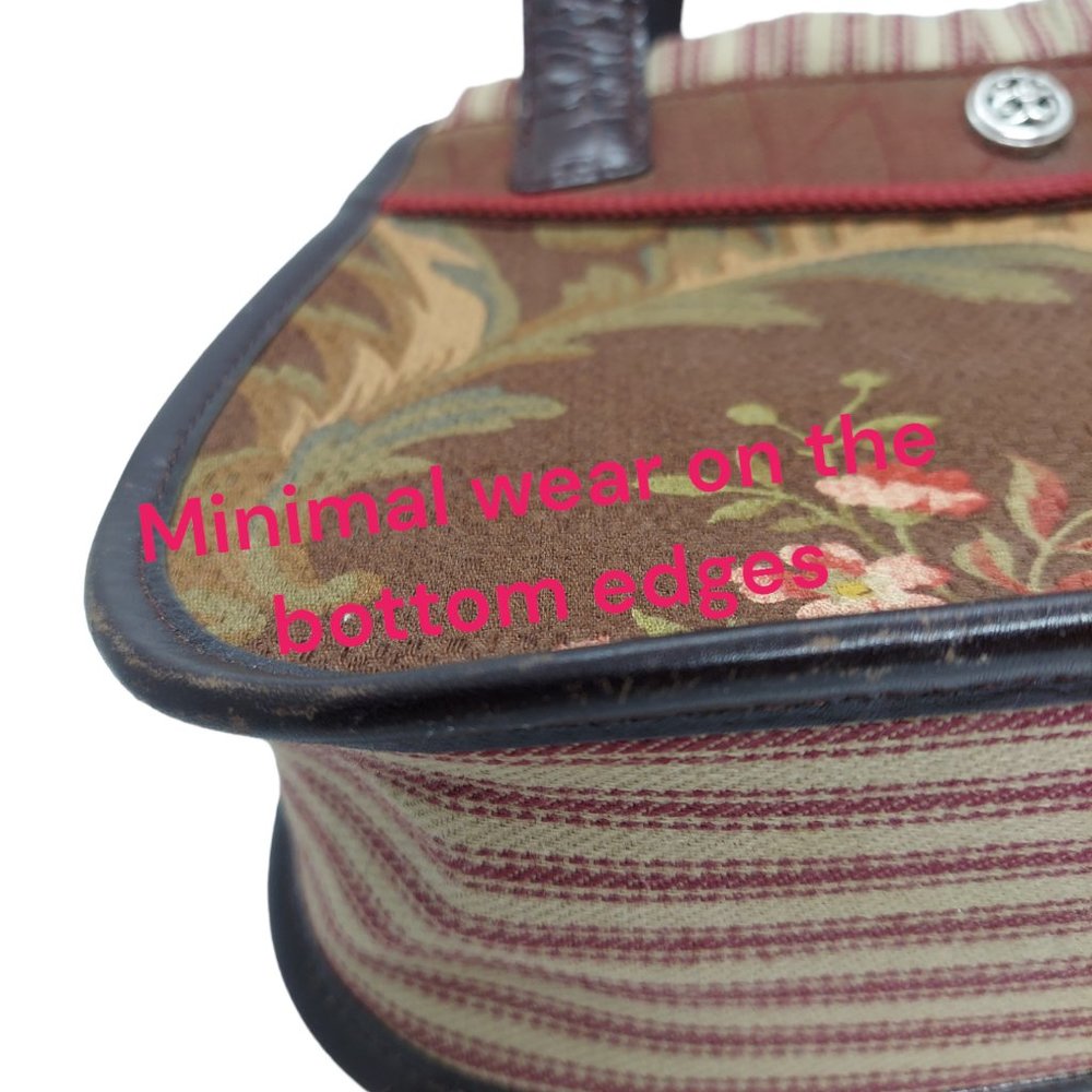 Brighton Fabric Floral / Leaf Pattern Purse - Picture 12 of 16